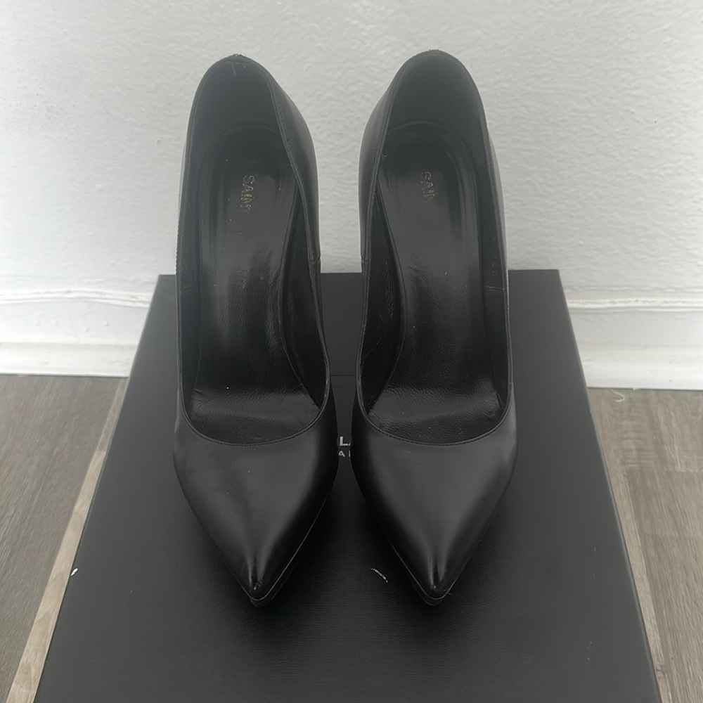 Saint Laurent Janis 120 black Platform Pumps 36.5